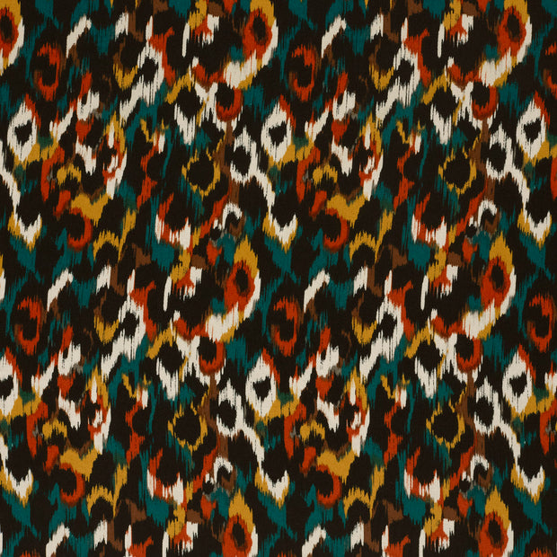 Viscose Satin fabrik Petrol glänzend 