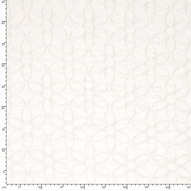  fabric Flowers Optical White