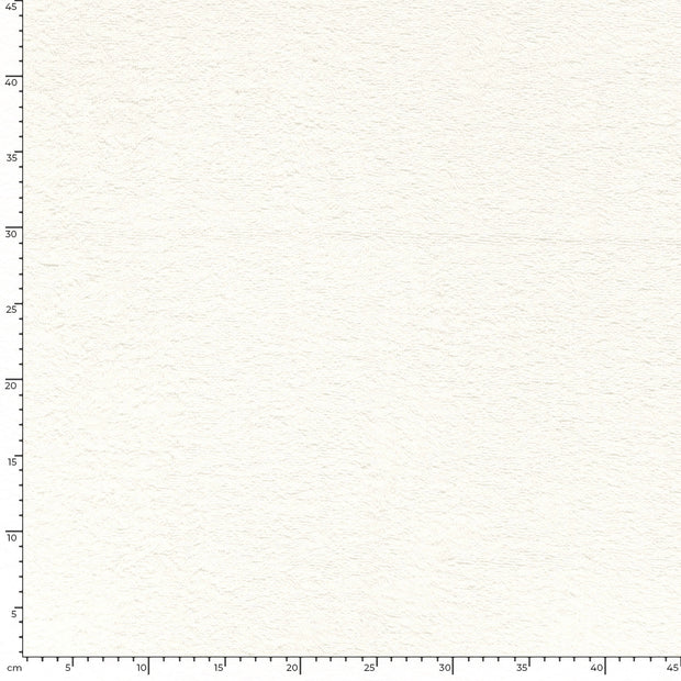 Terry Towelling fabric Unicolour Off White