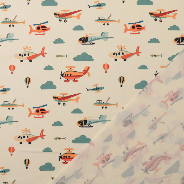 Cotton Poplin fabric Off White 