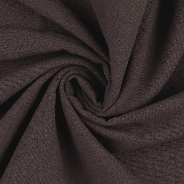 Cotton Poplin fabric Brown 