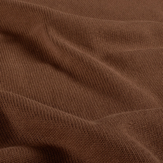 Heavy Knit fabric Unicolour Rust