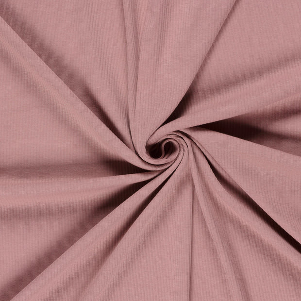 Rib Jersey fabric Light Mauve 