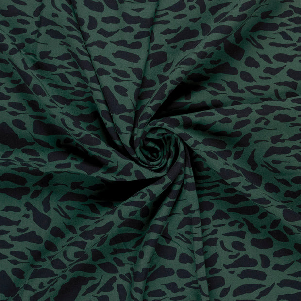 Viscose Twill fabric Petrol printed 