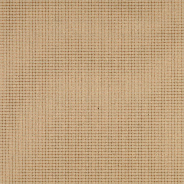 Cretonne fabric Checks Beige
