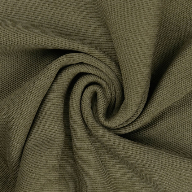 Heavy Knit fabric Olive Green 