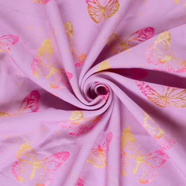 Jogging fabric Lila digital printed 