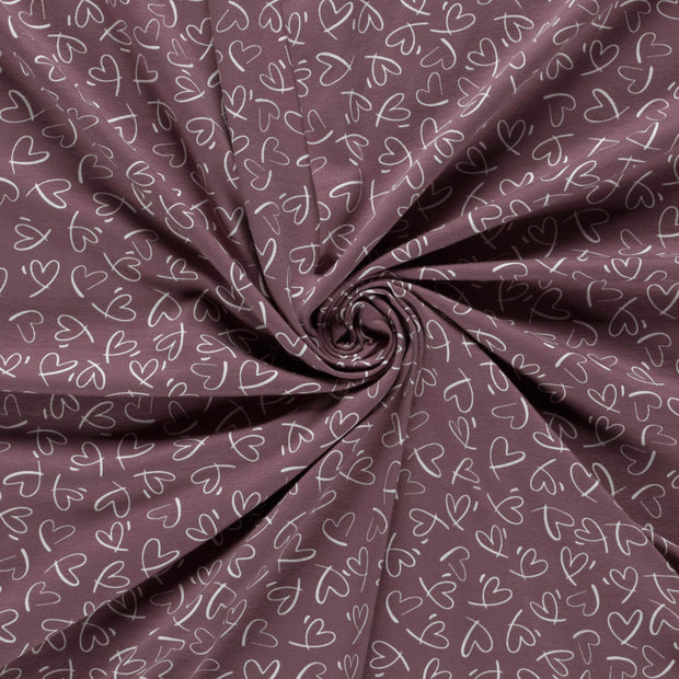 Jersey fabric Lila printed 