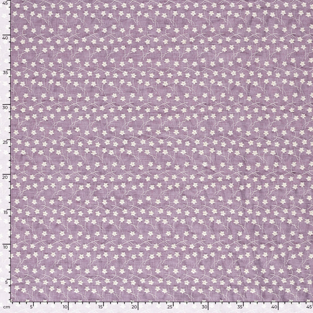 Lace fabric Flowers Mauve