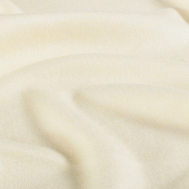 Heavy Knit fabric Melange Off White