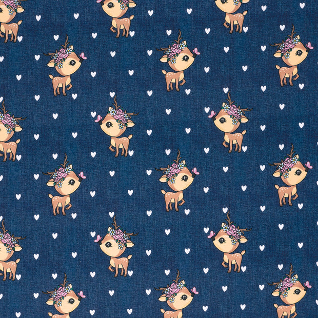 French Terry fabric Navy matte 
