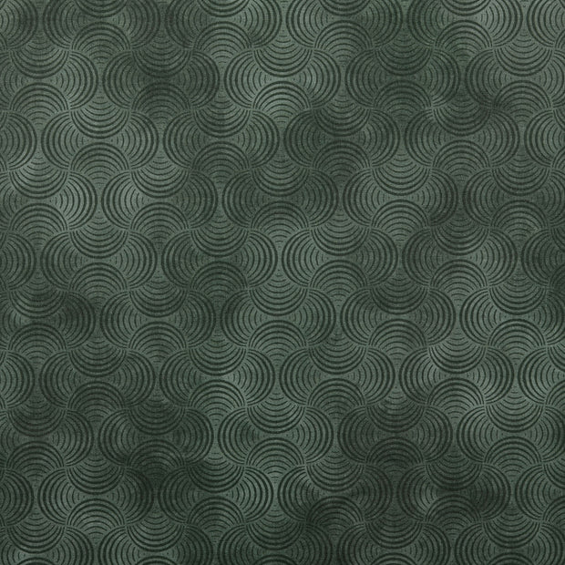 Cotton Poplin fabric Geometric pattern Black