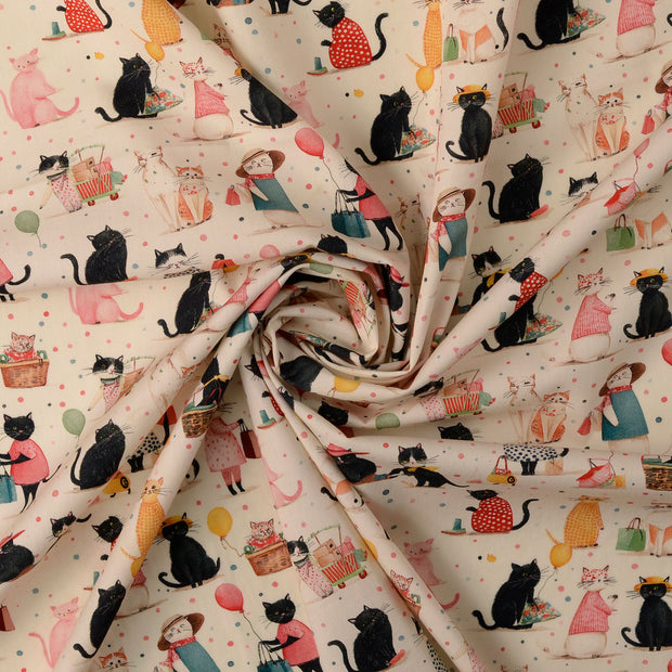 Cotton Poplin fabric Off White 