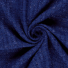 Jacquard Lurex Unicolour Cobalt