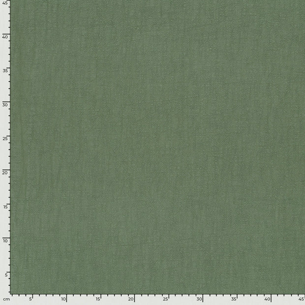 Linen fabric Unicolour Olive Green