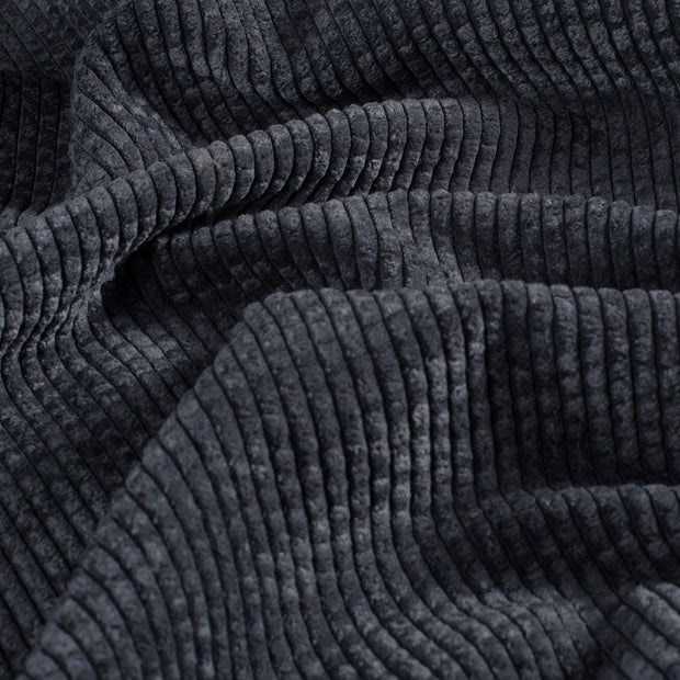 Corduroy 4.5w fabric Unicolour Dark Grey