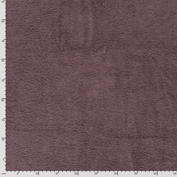 Terry Towelling fabric Unicolour Mauve