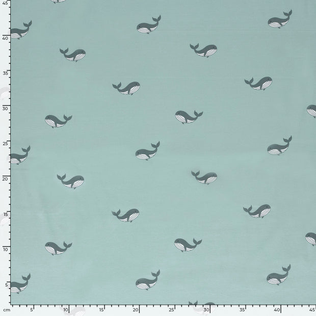 Jersey fabrik Wale Babyblau