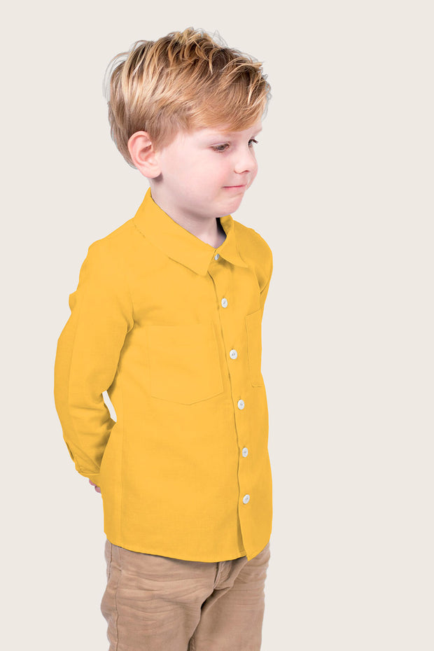 Viscose Poplin fabric Unicolour Yellow