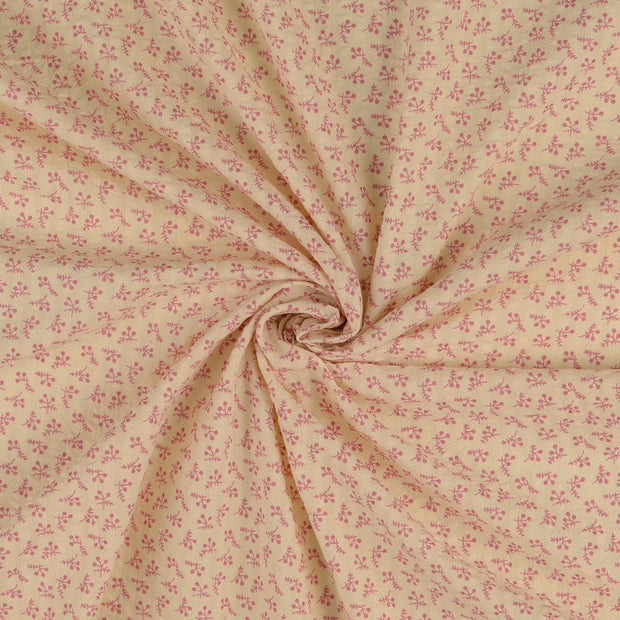 Seersucker fabric Pink 