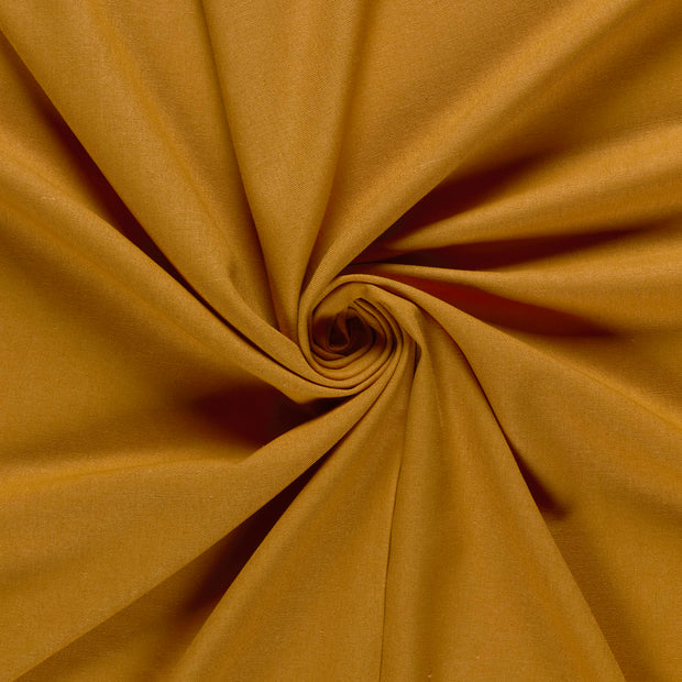 Lino Viscosa Tejido tela Ocre 