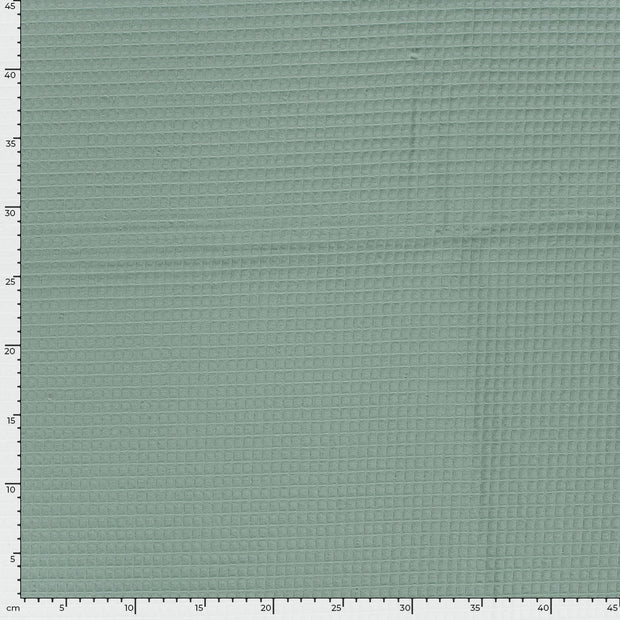 Waffle piqué fabric Unicolour Ice Mint
