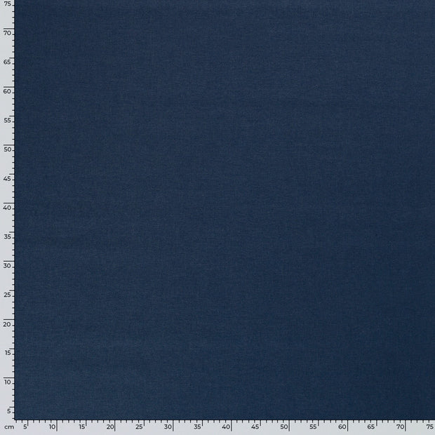 Geweven Viscose Linnen stof Effen Indigo