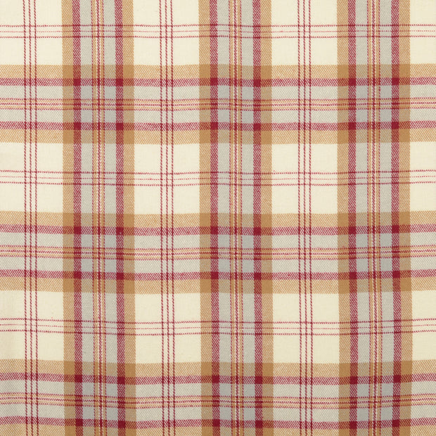 Flannel fabric Checks Bordeaux