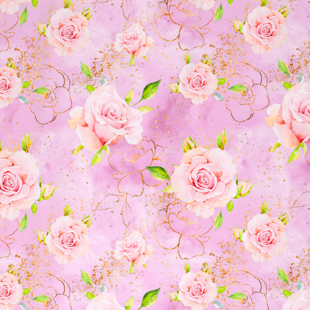 French Terry fabric Lila matte 