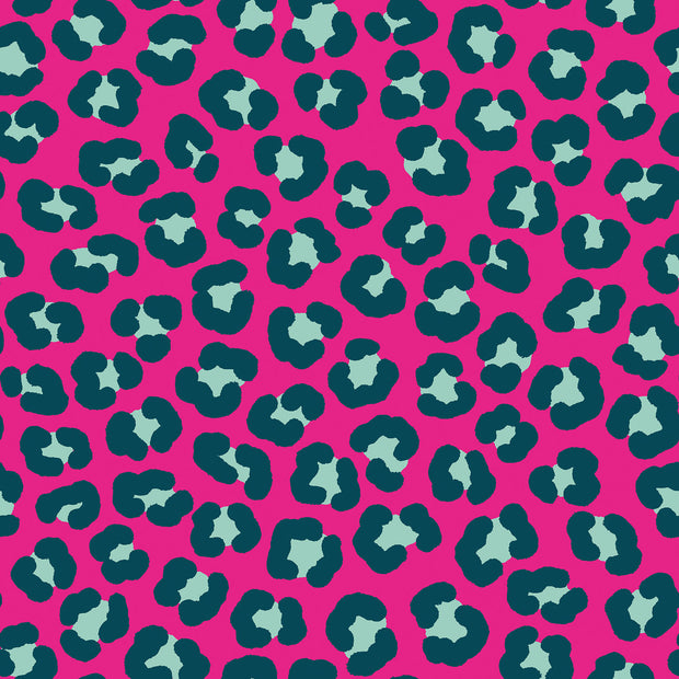 Aqua Protect (wasserdicht) fabrik Leoparden Fuchsia