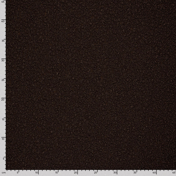 Bouclé fabric Unicolour Brown