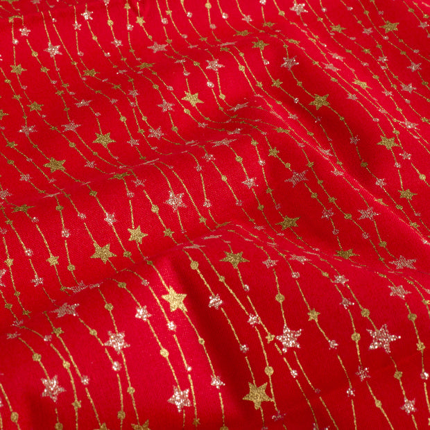  fabric Stars Red