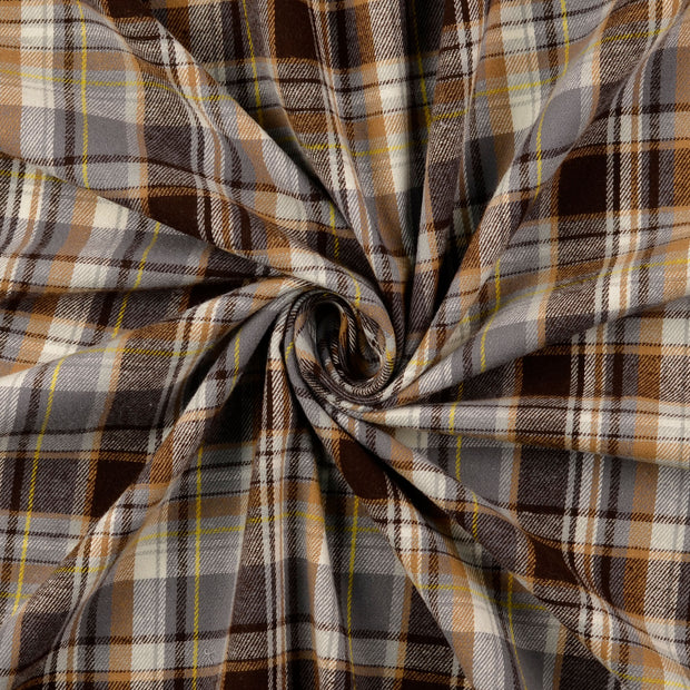 Flannel fabric Brown 