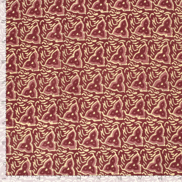 Voile fabrik Abstrakt Rot
