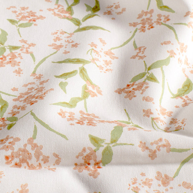 Twill fabric Flowers Camel