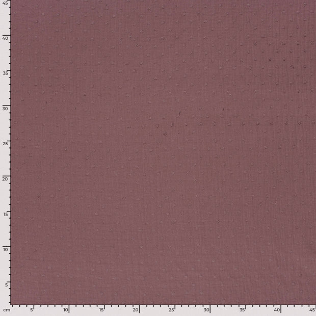 Muslin fabric Dots Mauve