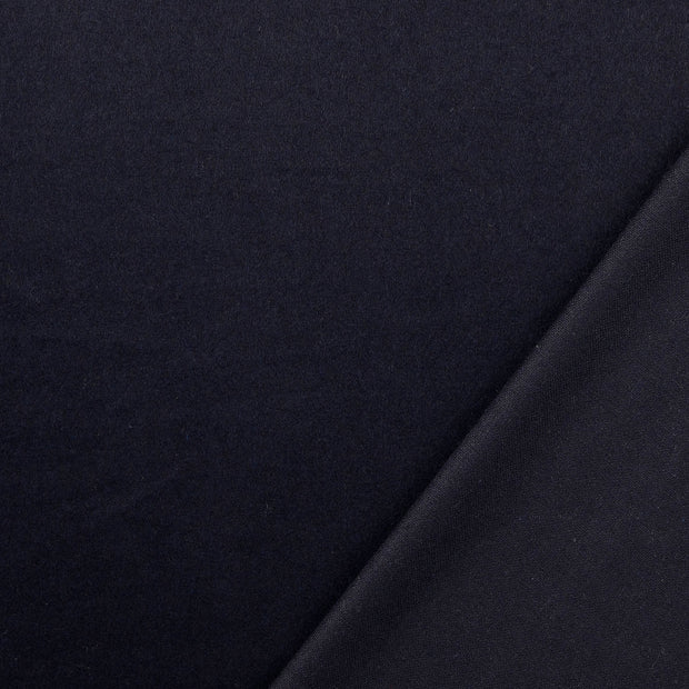 Wool Boucle fabric Navy brushed 