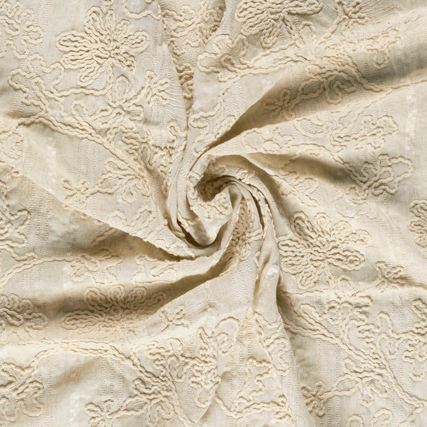  fabric Beige embroidered 