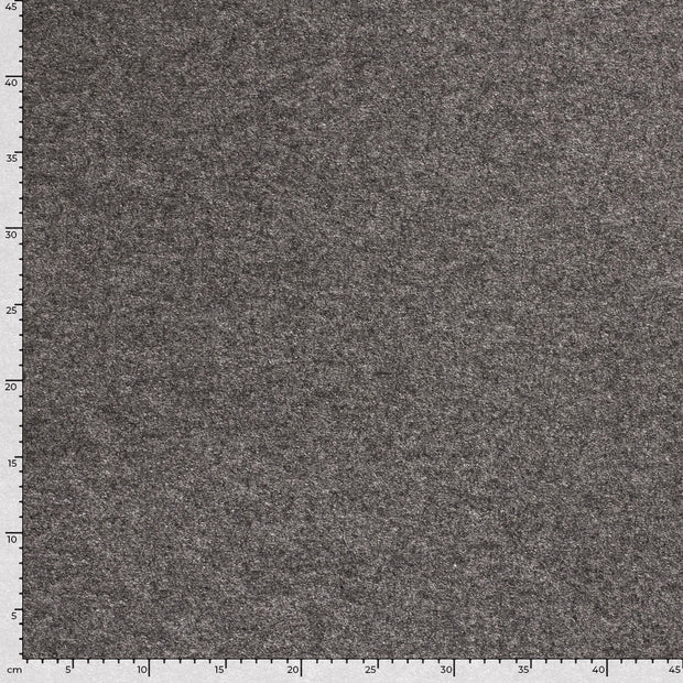 Chiffon en laine tissu Unicolore Gris