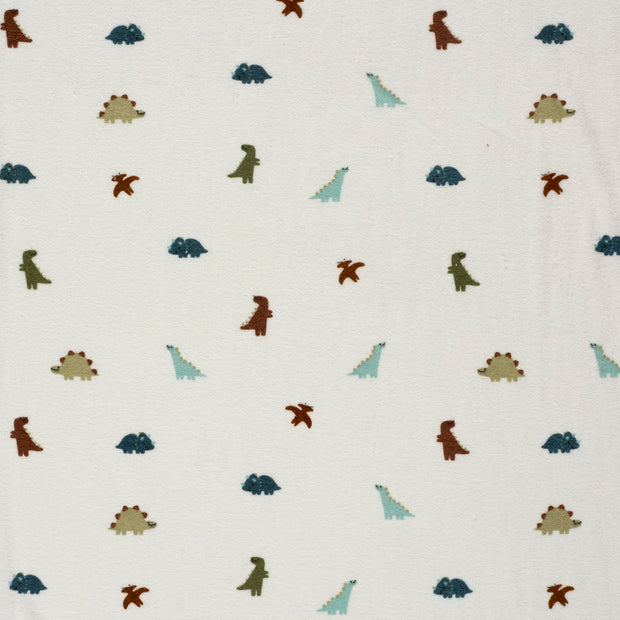 Stretch terry fabric Off White matte 