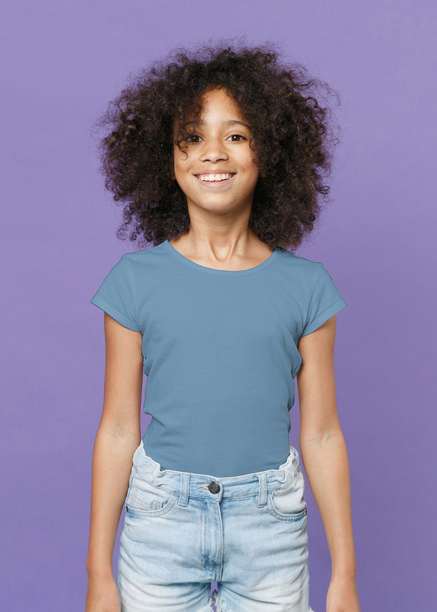 Cotton Jersey GOTS organic fabric Unicolour Indigo