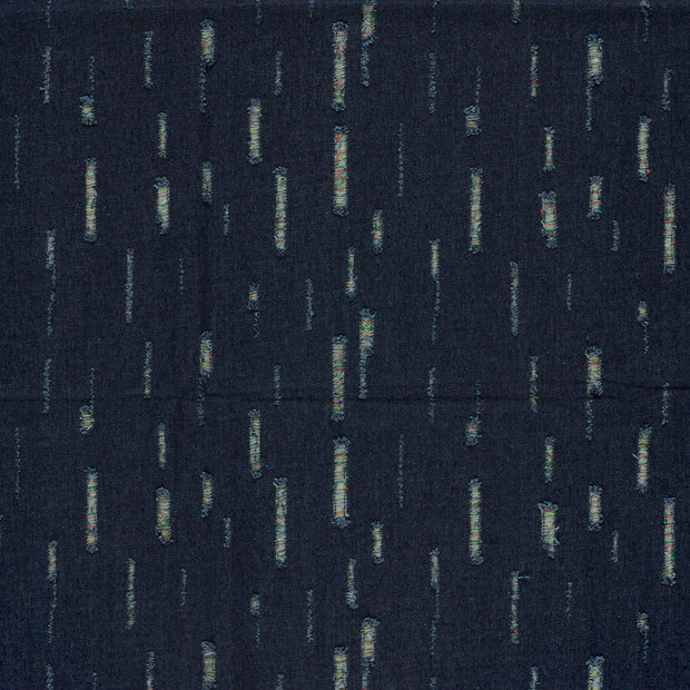 Denim fabric Navy matte 