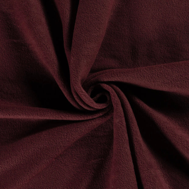 Polar Fleece fabric Unicolour Bordeaux