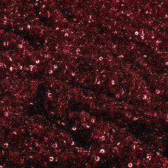 Mesh Sequins Unicolour Red