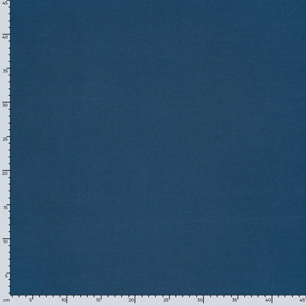 French Terry GOTS fabrik Uni Stahlblau