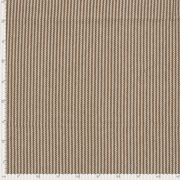 Jacquard fabric Stripes Brown