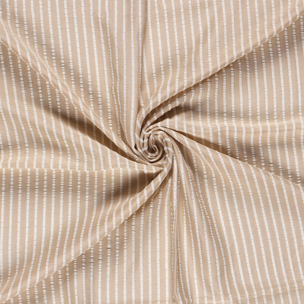 Seersucker fabric Beige 