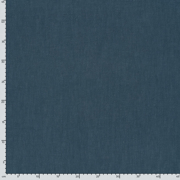 Linen fabric Unicolour Steel Blue