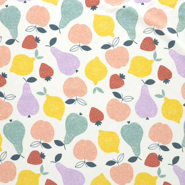 French Terry fabric Off White matte 