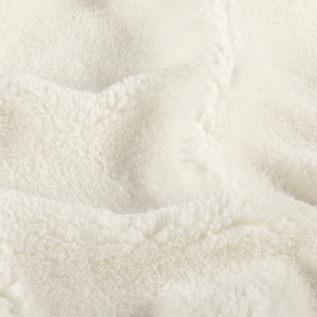 Fleece fabric Unicolour Off White